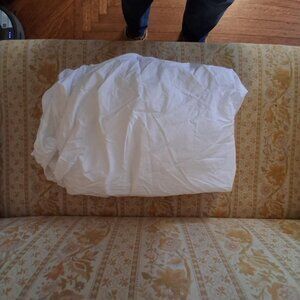 Sferra 100% extra long staple cotton Celeste fitted sheet only full white